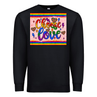 Black choose love tumbler Premium Sweatshirt - JahusDesignShop