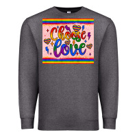Charcoal Heather choose love tumbler Premium Sweatshirt - JahusDesignShop