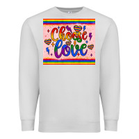 Dove Grey choose love tumbler Premium Sweatshirt - JahusDesignShop