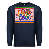 Navy choose love tumbler Premium Sweatshirt - JahusDesignShop