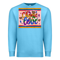 Ocean Blue choose love tumbler Premium Sweatshirt - JahusDesignShop