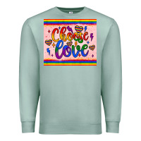 Seafoam choose love tumbler Premium Sweatshirt - JahusDesignShop