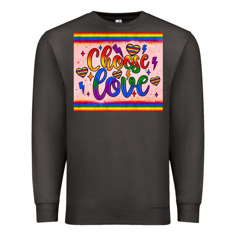 Choose Love Tumbler Premium Sweatshirt by JahusDesignShop | Teevron