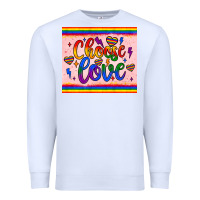 White choose love tumbler Premium Sweatshirt - JahusDesignShop