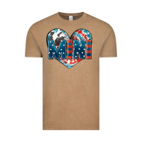 Vintage Coffee American mini heart 4th of july Vintage Tee - FaDigitalArtStudio