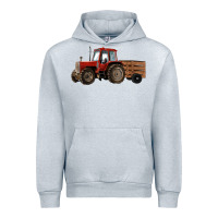 Heather Grey farm tractor Urban Hoodie - RanaPortraitStore