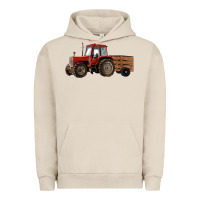 Pigment French Oak farm tractor Urban Hoodie - RanaPortraitStore