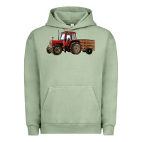 Pigment Oil Green farm tractor Urban Hoodie - RanaPortraitStore