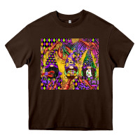 Chocolate Brown mardi gras gnome Heavy Core Tee - CowGirlArtShop