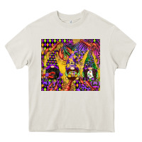 Cream mardi gras gnome Heavy Core Tee - CowGirlArtShop