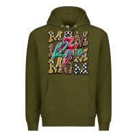 Army Green Mom Race Premium Hoodie - RacoonDesign
