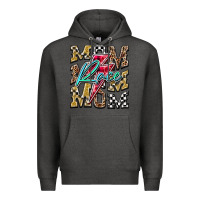 Charcoal Heather Mom Race Premium Hoodie - RacoonDesign