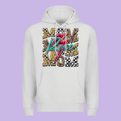 Mom Race Premium Hoodie Designed By Racoondesign