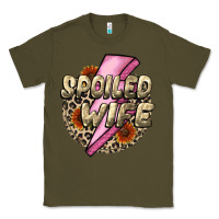 Army Green Spoiled Wife Mother's Day Classic Tee - CowGirlArtShop