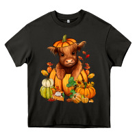 Asphalt Fall Autumn heifer pumpkin Heavy Core Tee - RanaPortraitStore