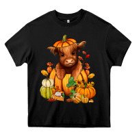 Black Fall Autumn heifer pumpkin Heavy Core Tee - RanaPortraitStore