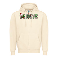 Sandshell believe Christmas tree Zipper Hoodie - AdoDesignShop