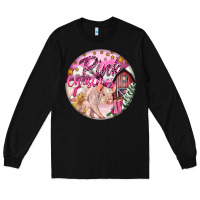 Black pink christmas pig Long Sleeve Tee - FaDigitalArtStudio