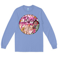 Colony Blue pink christmas pig Long Sleeve Tee - FaDigitalArtStudio