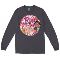 Smoke pink christmas pig Long Sleeve Tee - FaDigitalArtStudio