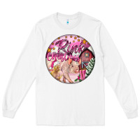White pink christmas pig Long Sleeve Tee - FaDigitalArtStudio