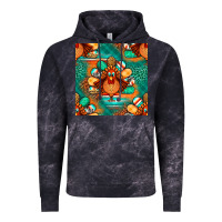 Cloud Black thanksgiving  turkey seamless pattern Vintage Hoodie - BundleAndBundleShop