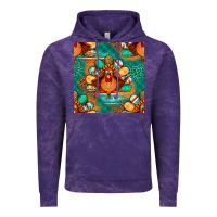 Cloud Purple thanksgiving  turkey seamless pattern Vintage Hoodie - BundleAndBundleShop