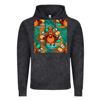 Vintage Black thanksgiving  turkey seamless pattern Vintage Hoodie - BundleAndBundleShop