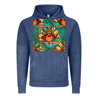 Vintage Denim thanksgiving  turkey seamless pattern Vintage Hoodie - BundleAndBundleShop