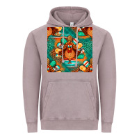 Vintage Zinc thanksgiving  turkey seamless pattern Vintage Hoodie - BundleAndBundleShop