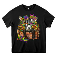 Black mardi gras goat Heavy Core Tee - CowGirlArtShop