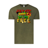 Vintage Olive July 4th didn't set me free Vintage Tee - FaDigitalArtStudio