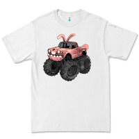 White Easter monster truck Easter Day Premium Tee - HowdyJamesFarm