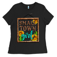 Black small town girl olivia Ladies Tee - OliviaCreatesArt