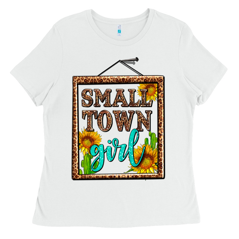 Small Town Girl Olivia Ladies Tee by OliviaCreatesArt | Teevron