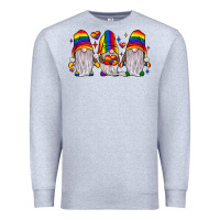 Heather Grey pride gnome Premium Sweatshirt - JahusDesignShop