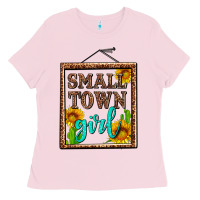 Bubblegum Pink small town girl olivia Ladies Tee - OliviaCreatesArt