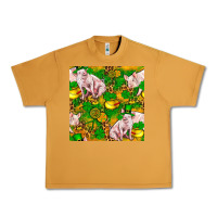 Peanut Butter St. Patrick's Day Pig And Candy Pot Of Gold Urban Heavy Tee - FaDigitalArtStudio