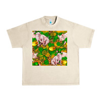 Sandshell St. Patrick's Day Pig And Candy Pot Of Gold Urban Heavy Tee - FaDigitalArtStudio