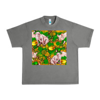 Tornado St. Patrick's Day Pig And Candy Pot Of Gold Urban Heavy Tee - FaDigitalArtStudio
