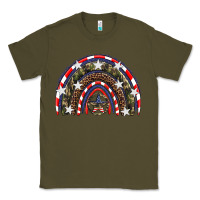Army Green usa camouflage rainbow Classic Tee - Artiststas