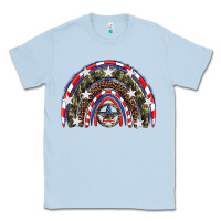 Dusty Blue usa camouflage rainbow Classic Tee - Artiststas