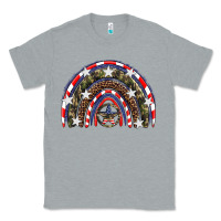 Heather Grey usa camouflage rainbow Classic Tee - Artiststas