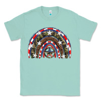 Seafoam usa camouflage rainbow Classic Tee - Artiststas