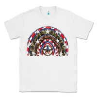White usa camouflage rainbow Classic Tee - Artiststas
