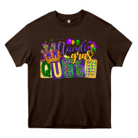 Chocolate Brown mardi gras queen Heavy Core Tee - CowGirlArtShop