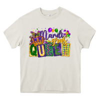 Cream mardi gras queen Heavy Core Tee - CowGirlArtShop
