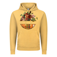 Vintage Mustard customize floral pumpkin Vintage Hoodie - BundleAndBundleShop