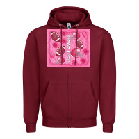 Burgundy tackle cancer Zipper Hoodie - AdoDesignShop