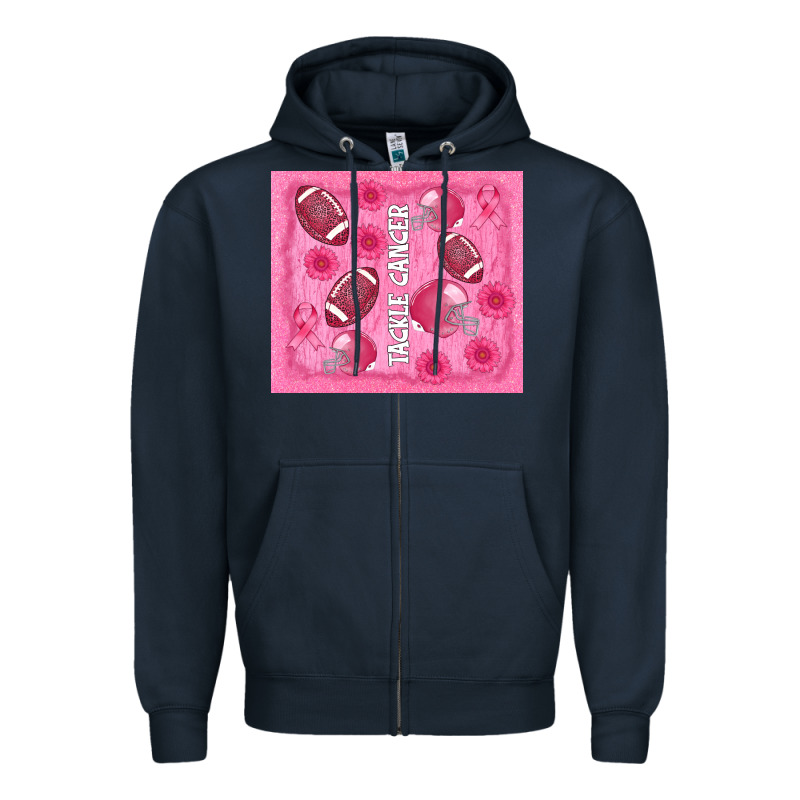 Tackle Cancer Zipper Hoodie by AdoDesignShop | Teevron